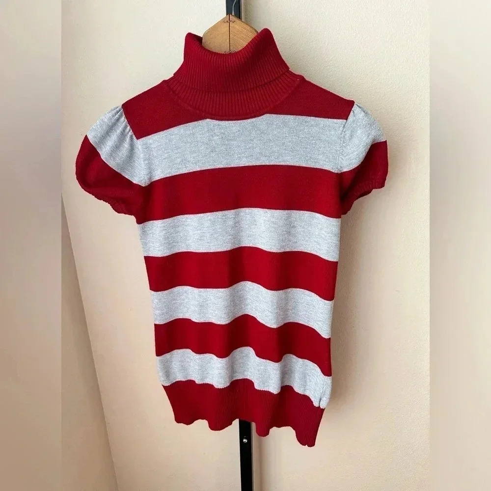 Pink rose size large turtleneck tunic top